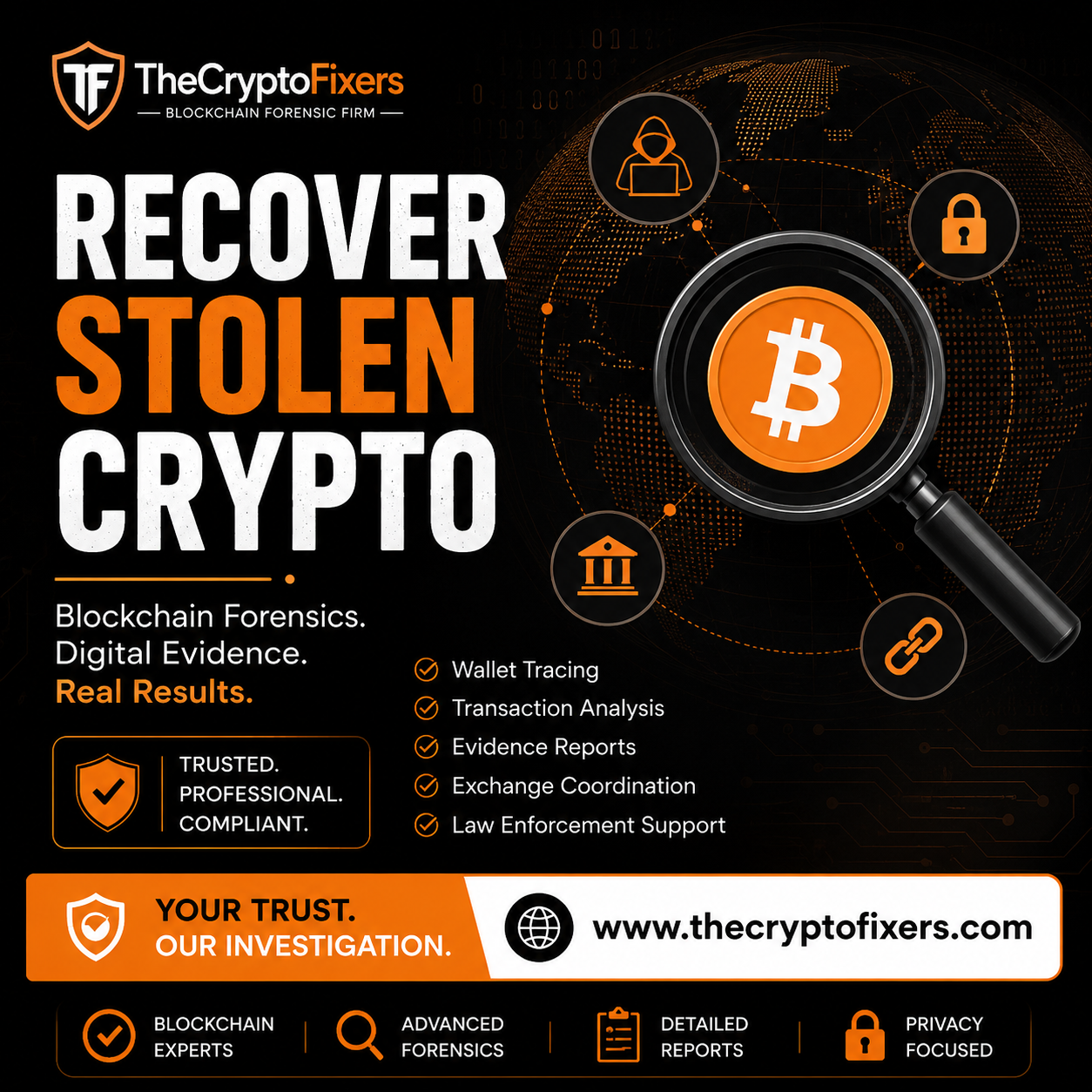 Recover Stolen Crypto Across Borders: How Blockchain Forensics Supports International Investigations